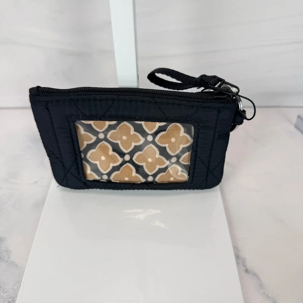 Vera Bradley Zip ID Case OS Black NWT Moonless Night